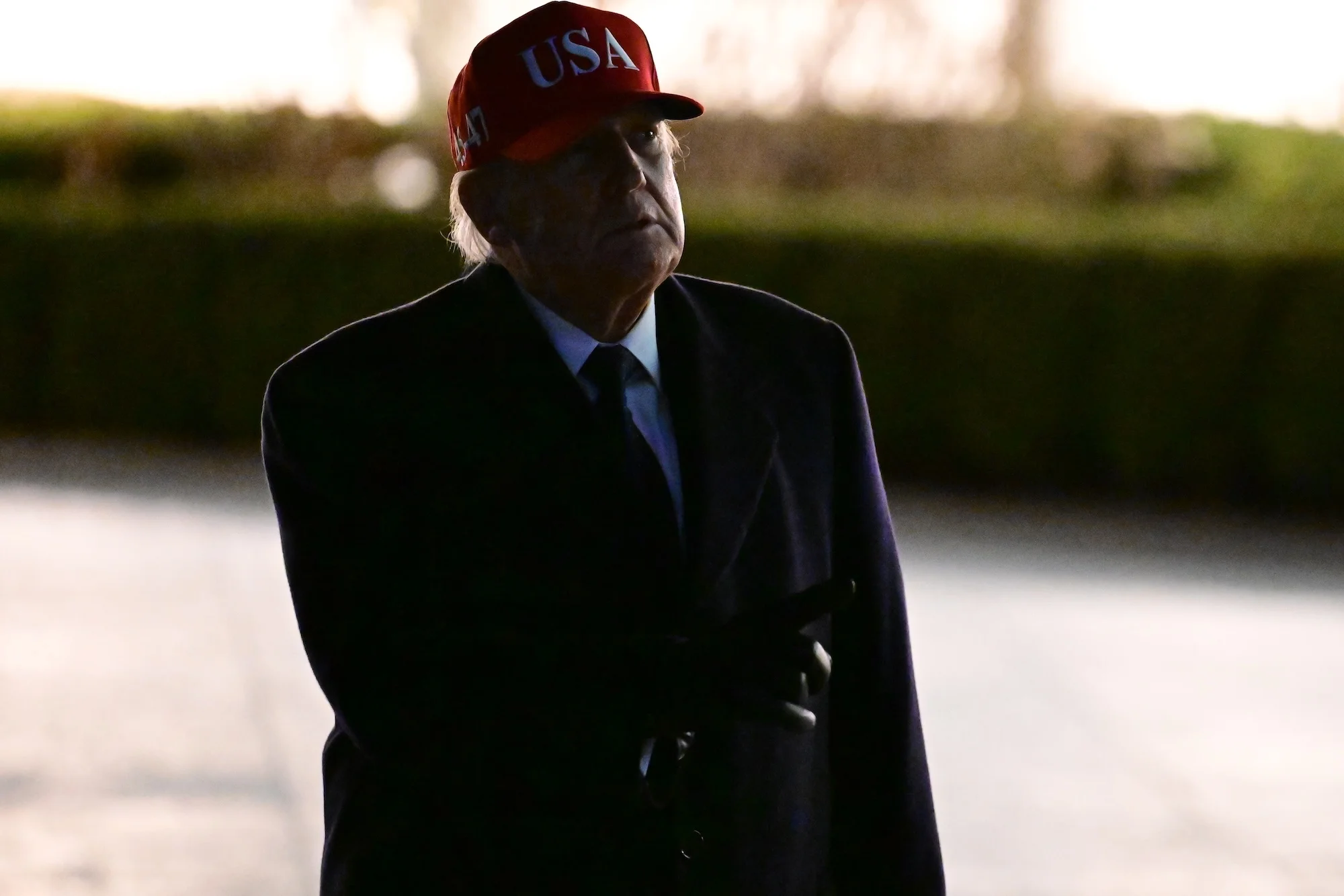 U.S. President Donald Trump returns to White House from Florida