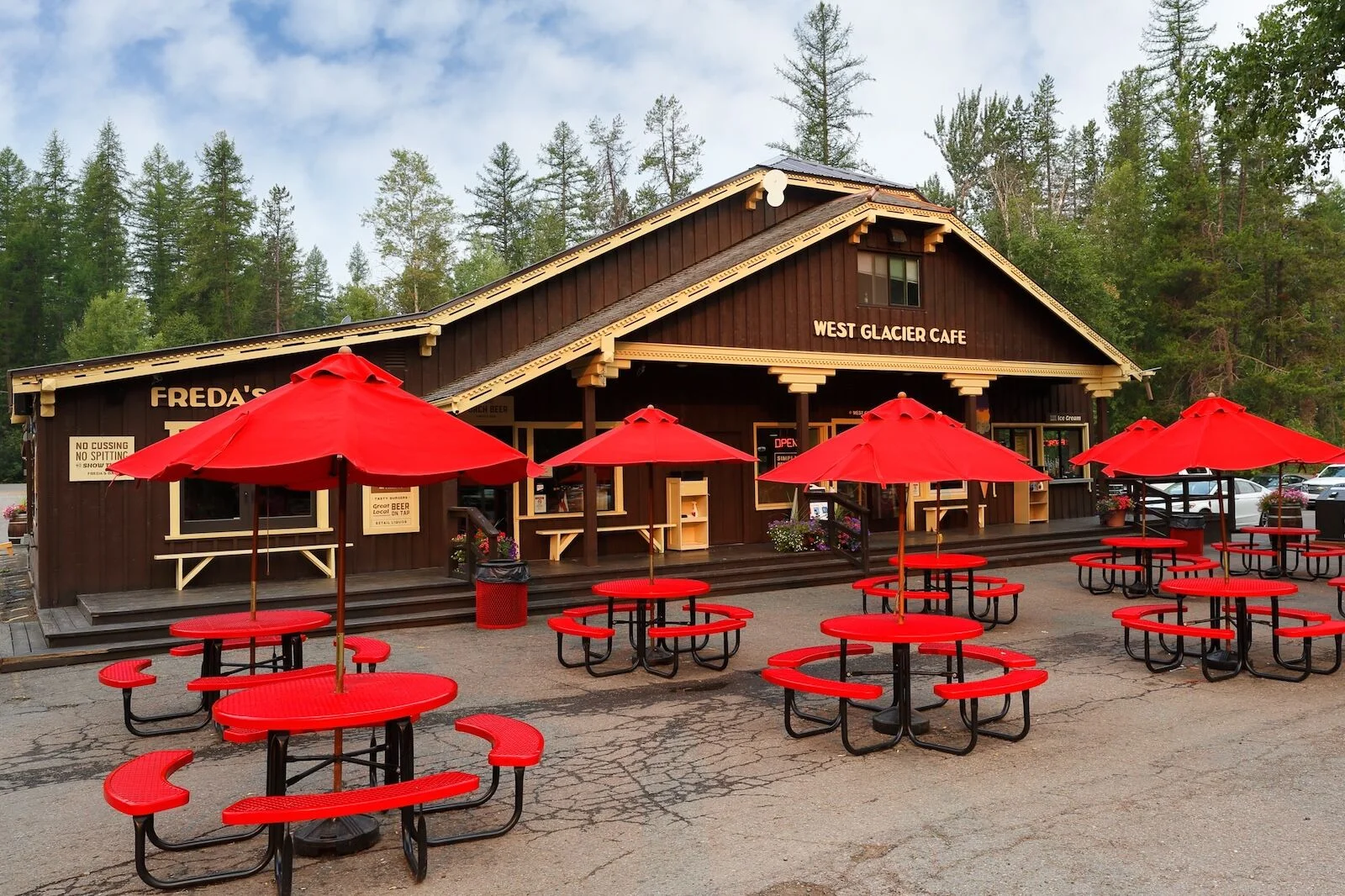 cafe in west glacier, montana