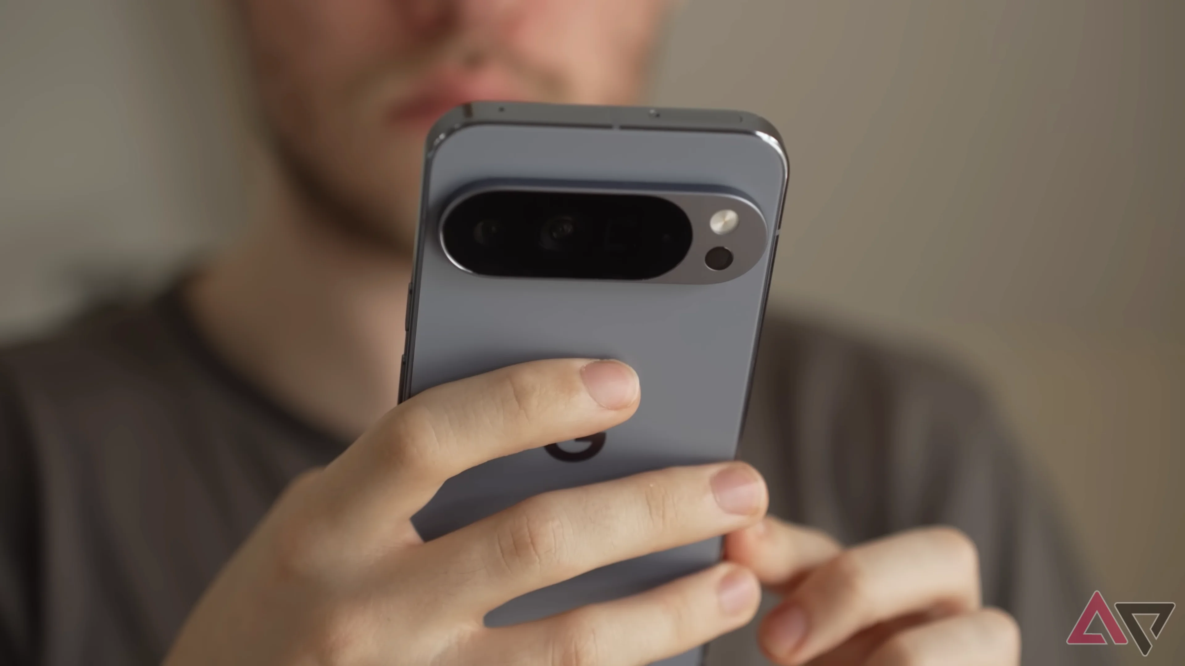 Google Pixel 10 Pro in hand