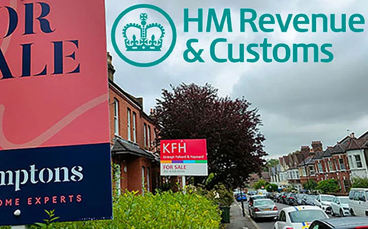 HMRC transactions and for sale signs